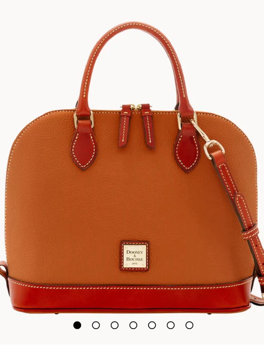 Dooney & Bourke Pebble Grain Zip Zip Satchel